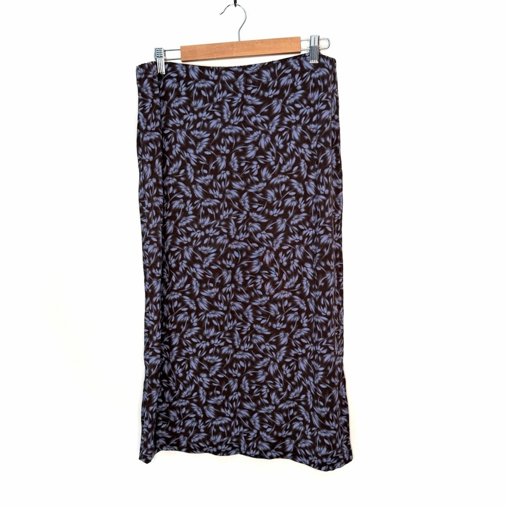 Madewell Drapey Mockneck Top Floral Drapey Pull-on Midi Skirt Set Size Large - Picture 5 of 13